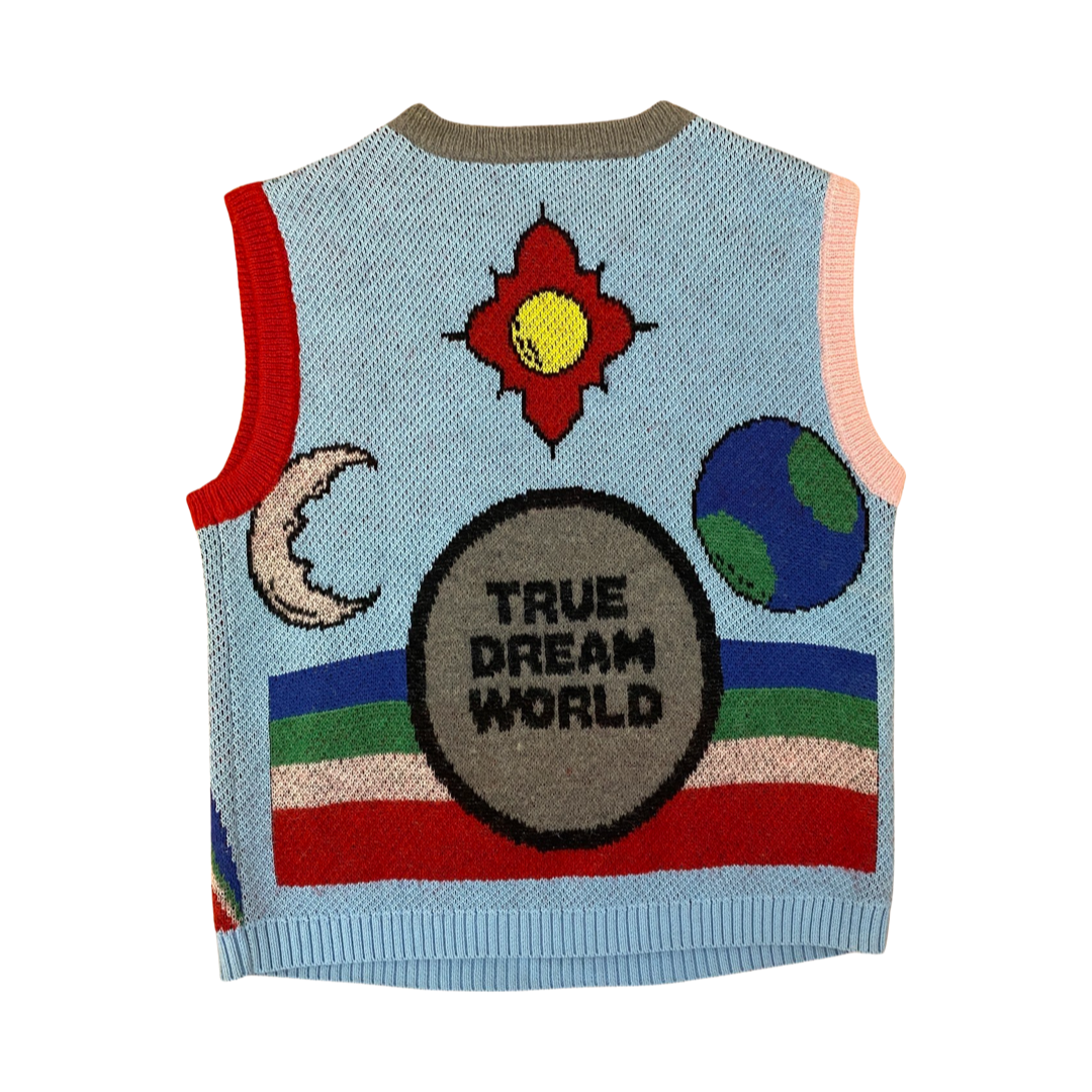 INDIGO KNIT VEST